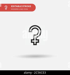 Ceres Simple vector icon. Illustration symbol design template for web mobile UI element. Perfect color modern pictogram on editable stroke. Ceres icons for your business project Stock Vector