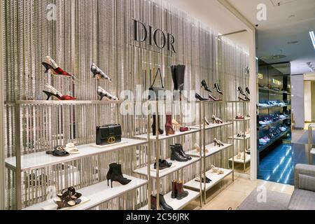 BERLIN GERMANY CIRCA SEPTEMBER 2019 Dior shoes on display at the Kaufhaus des Westens KaDeWe department store in Berlin Stock Photo Alamy