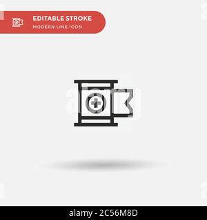 Bandage Simple vector icon. Illustration symbol design template for web mobile UI element. Perfect color modern pictogram on editable stroke. Bandage icons for your business project Stock Vector