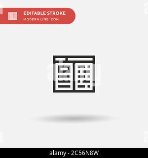 Website Simple vector icon. Illustration symbol design template for web mobile UI element. Perfect color modern pictogram on editable stroke. Website icons for your business project Stock Vector