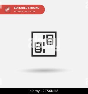 Traffic Simple vector icon. Illustration symbol design template for web mobile UI element. Perfect color modern pictogram on editable stroke. Traffic icons for your business project Stock Vector