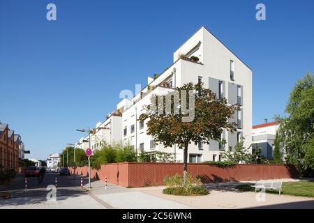 Modern apartment buildings, Quartier am Turm, Rohrbach town, Heidelberg, Baden-Württemberg, Germany, Europe Stock Photo