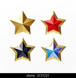 Gold stars on white background, vector illustration with copy space.  Celebration or Christmas background Stock Vector Image & Art - Alamy