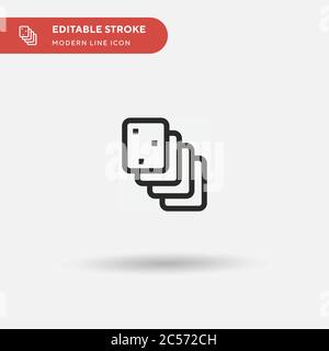 Ham Simple vector icon. Illustration symbol design template for web mobile UI element. Perfect color modern pictogram on editable stroke. Ham icons for your business project Stock Vector