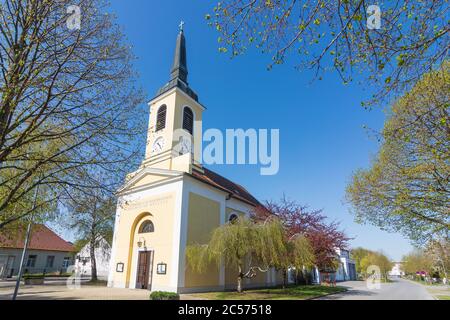 Gerasdorf bei Wien, church in Seyring in Weinviertel region, Lower Austria, Austria Stock Photo