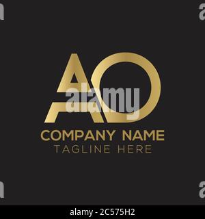 AO logo design vector illustration template Stock Vector Image & Art ...