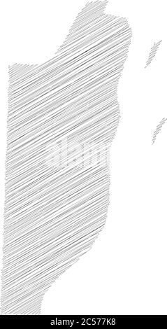 Belize map vector illustration, scribble sketch Belize Stock Vector ...