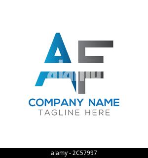 Initial AF Letter Logo With Creative Modern Business Typography Vector ...