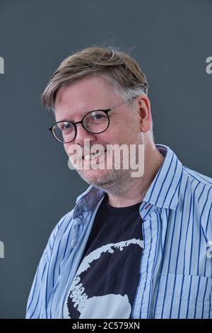 British writer and lecturer Paul Magrs attends a photocall during the annual Edinburgh International Book Festival 2018 Stock Photo