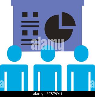 businessmen teamwork figures with infographic in paperboard flat style vector illustration design Stock Vector