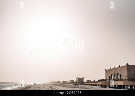 The beach near Khawr Al Balid/Al Baleed, Salalah, Oman Stock Photo