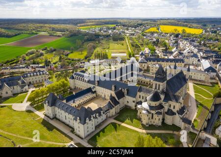 France, Maine et Loire, Loire Anjou Touraine Regional Natural Park, Loire Valley listed as World Heritage by UNESCO, Fontevraud l'Abbaye, Notre Dame d