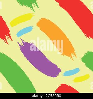 vector color line, paint strokes, isolated. Pattern. Stock Vector