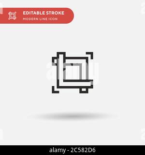 Shape Simple vector icon. Illustration symbol design template for web mobile UI element. Perfect color modern pictogram on editable stroke. Shape icons for your business project Stock Vector