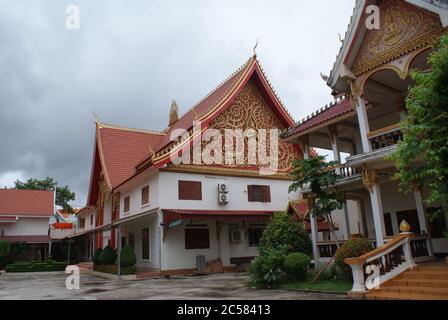 Beautiful and original Laos. Capital Of Vientiane. An unusual journey through Southeast Asia. Photo without filters. Stock Photo