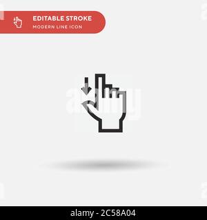Reduce Simple vector icon. Illustration symbol design template for web mobile UI element. Perfect color modern pictogram on editable stroke. Reduce icons for your business project Stock Vector