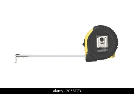Measuring Tape isolated on a white background with clipping path Stock Photo
