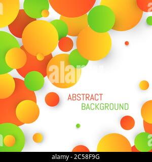 Abstract circle background. Colorful template for design. Vector illustration. Stock Vector