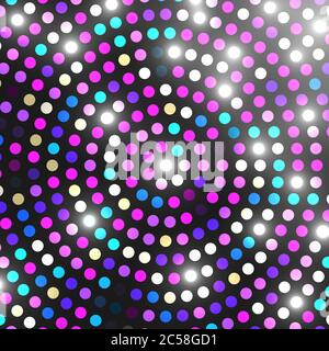 Abstract light mosaic. Disco background. Vintage light mosaic Vector illustration. Stock Vector