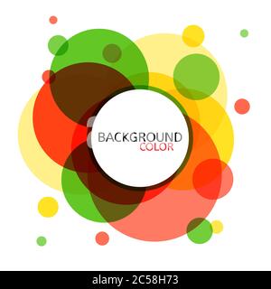 Abstract circle banner for design. Vector illustration. Circle background. Vector illustration Stock Vector
