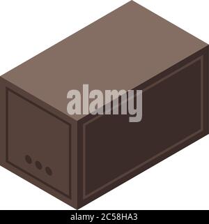 Trade war cargo container icon, isometric style Stock Vector Image ...
