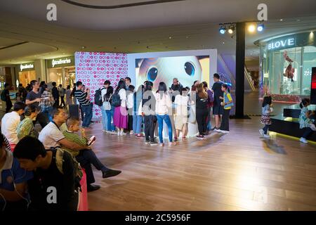 SHENZHEN, CHINA - CIRCA APRIL, 2019: atmosphere at Sony Expo 2019 in Shenzhen, China. Stock Photo