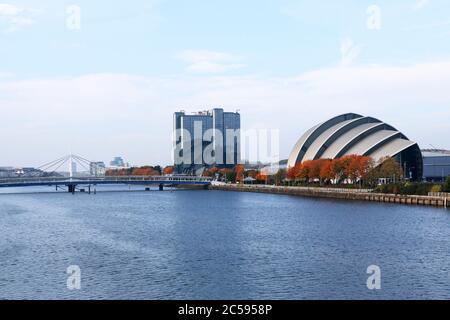 Scottish exhibition and conference centre (SECC) is Scotland's largest exhibition centre, located in the district of Finnieston on the north bank of t Stock Photo