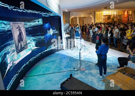 SHENZHEN, CHINA - CIRCA APRIL, 2019: atmosphere at Sony Expo 2019 in Shenzhen, China. Stock Photo