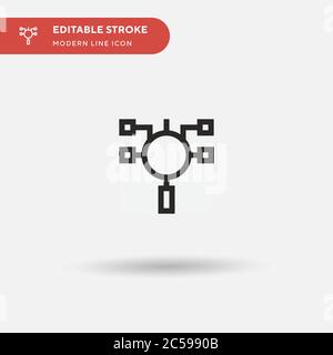 Check Up Simple vector icon. Illustration symbol design template for web mobile UI element. Perfect color modern pictogram on editable stroke. Check Up icons for your business project Stock Vector