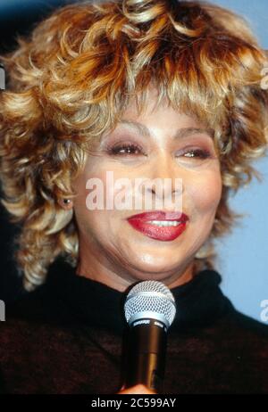 Tina Turner at the Twent Four Seven album and tour press conference in Paris 27th October 1999 Stock Photo