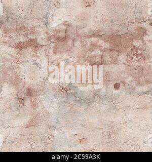 Cracked old concrete wall background. Seamless texture Stock Photo