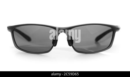 Modern sunglasses isolated on white background. Fashion accessory. Stock Photo