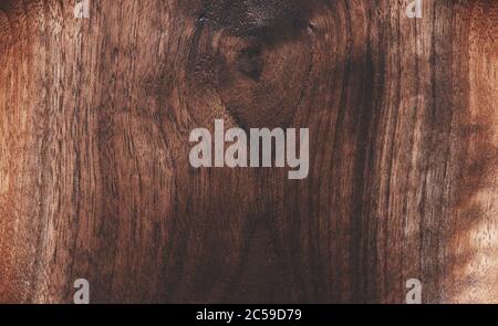walnut background. Texture of dark wood Stock Photo
