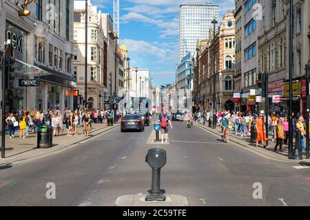 Oxford Street, the largest shopping street in Europe Stock Photo