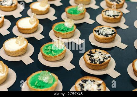 Many cupcakes on the table Stock Photo