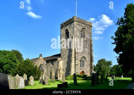 St. Wilfrid’s Church Ribchester Stock Photo