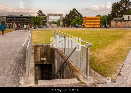 Tubular Living Spaces in Hiwa K’s ‘When We Were Exhaling Images’ Documenta 14, Kassel, Germany. Documenta Impressions in Kassel, Germany Stock Photo