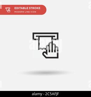 Cleaning Simple vector icon. Illustration symbol design template for web mobile UI element. Perfect color modern pictogram on editable stroke. Cleaning icons for your business project Stock Vector