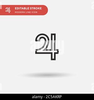 Jupiter Simple vector icon. Illustration symbol design template for web mobile UI element. Perfect color modern pictogram on editable stroke. Jupiter icons for your business project Stock Vector