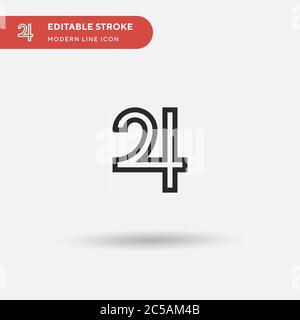 Jupiter Simple vector icon. Illustration symbol design template for web mobile UI element. Perfect color modern pictogram on editable stroke. Jupiter icons for your business project Stock Vector