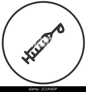 Medical Syringe Injection icon vector illustration Stock Vector