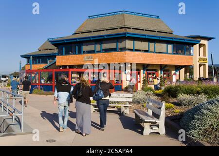 London Bridge Pub at Fisherman's Wharf,Monterey,California,USA Stock Photo