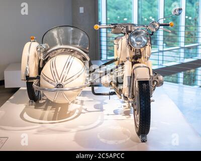 Steil motorcycle and side car at the Barber Vintage Motorsports Museum Leeds Alabama USA Stock Photo