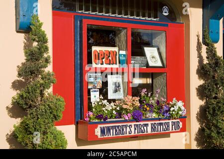 London Bridge Pub at Fisherman's Wharf,Monterey,California,USA Stock Photo