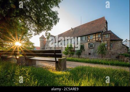 Michelstadt in the Odenwald is a beautiful old city in germany Stock Photo