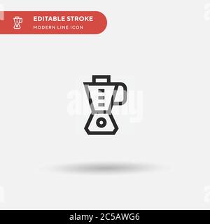 Blender Simple vector icon. Illustration symbol design template for web mobile UI element. Perfect color modern pictogram on editable stroke. Blender icons for your business project Stock Vector