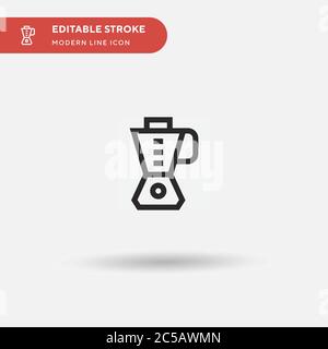 Blender Simple vector icon. Illustration symbol design template for web mobile UI element. Perfect color modern pictogram on editable stroke. Blender icons for your business project Stock Vector