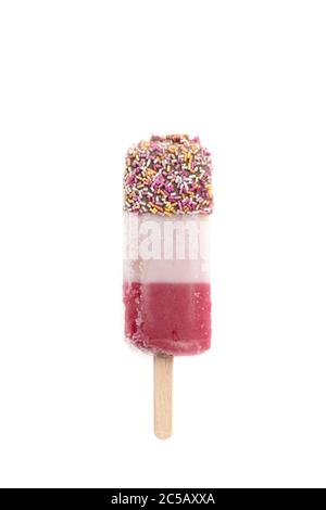 Fab Ice Lolly on white background Stock Photo