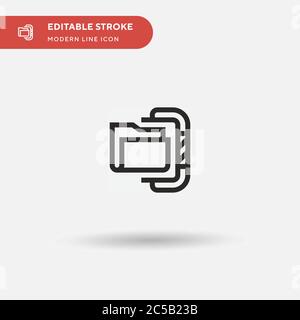 Compress Simple vector icon. Illustration symbol design template for web mobile UI element. Perfect color modern pictogram on editable stroke. Compress icons for your business project Stock Vector