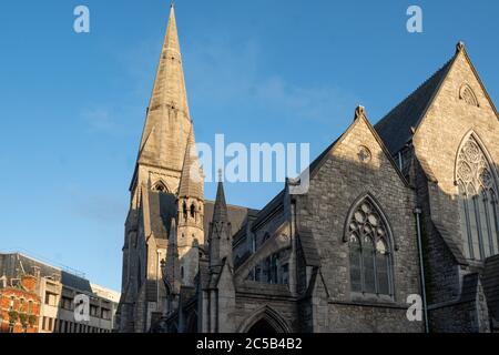 St. Andrew's Church details. Dublin, Ireland. Stock Photo